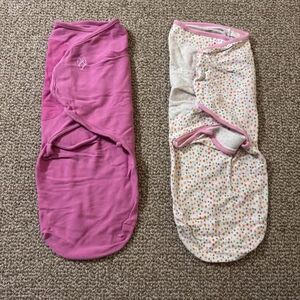 Bundle of 2 SwaddleMe Infant Velcro Wrap Swaddles Size Large